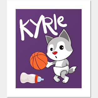 Kyrie The Baby Hoop Star Wolf (Style 1) Posters and Art